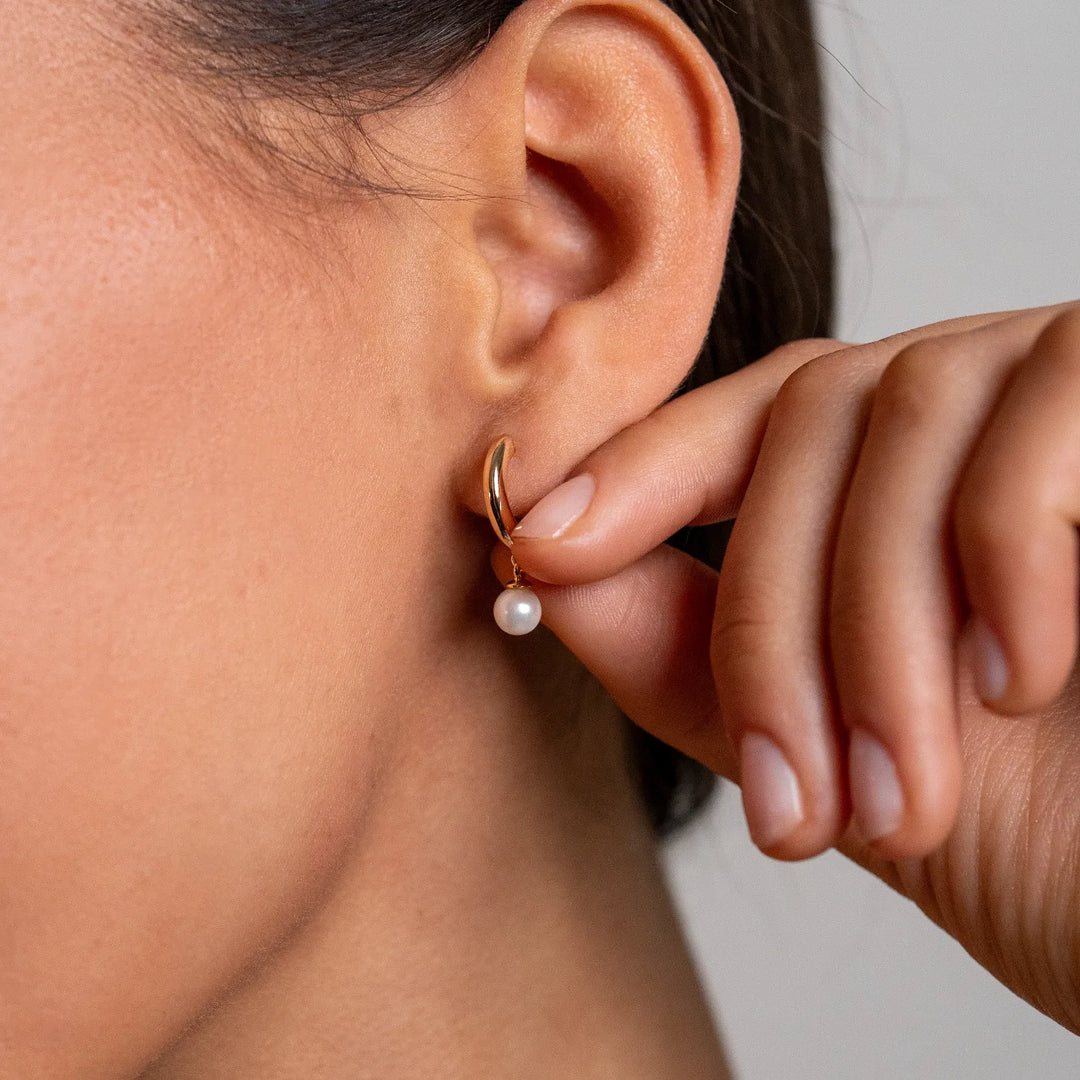 Malea's Pearl Hoops Ohrringe