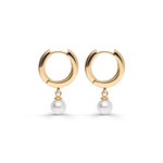 Bild in Galerie-Viewer laden, Malea's Pearl Hoops Ohrringe