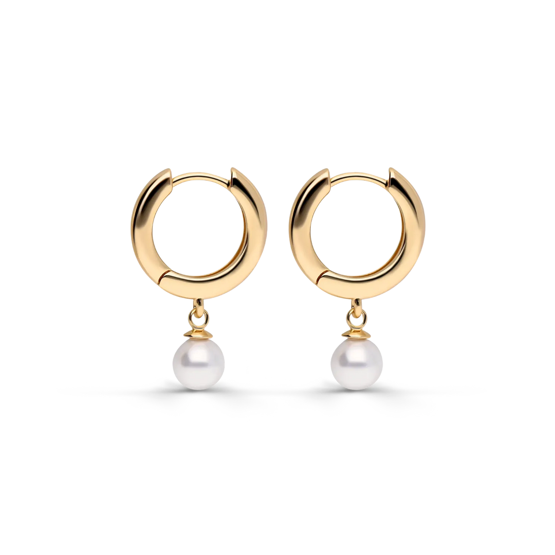 Malea's Pearl Hoops Ohrringe