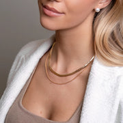 snake halskette doppelt