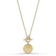 knebelverschlusskette mit münze